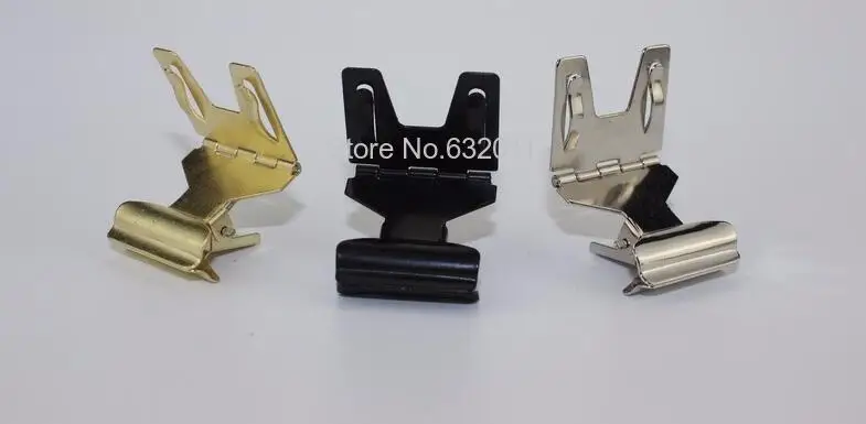 Черный серебристый из золотистого металла держатель знака зажима Pop этикетки