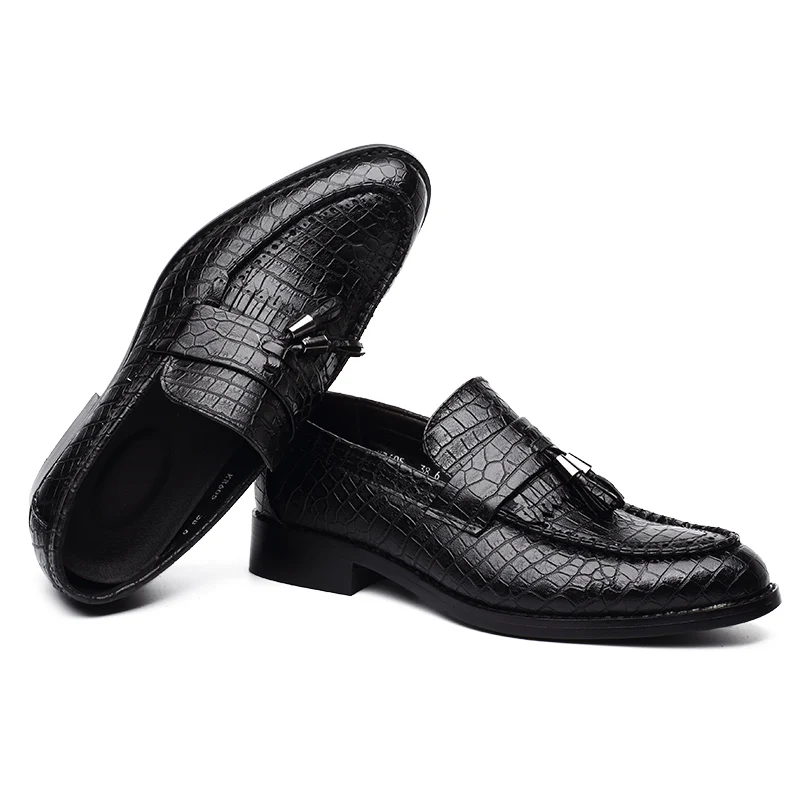 Мужские классические туфли остроносые оксфорды деловая Роскошная обувь для