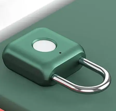 Зеленый Xiaomi USB Перезаряжаемый умный безключевой электронный замок с отпечатком пальца домашний Противоугонный замок безопасности дверной багажный замок для чемодана - Цвет: Зеленый