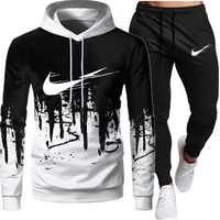 tracksuit men sets winter hoodies pants 2 piece set 2021 running hoody mens brand sweatshirt sport joggers sweatpants suit male