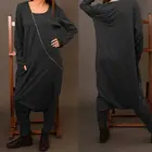 2021 Celmia комбинезоны для женщин с длинным рукавом с заниженным шаговым швом, штаны-шаровары, широкие штаны, свободные комбинезон на молнии повседневные однотонные штаны с карманами комбинезоны S-5XL