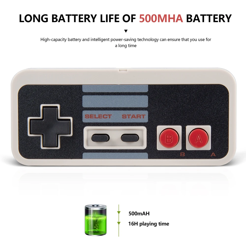 Беспроводной контроллер 2 4 ГГц для игр NES Классический джойстик USB ПК в ретро