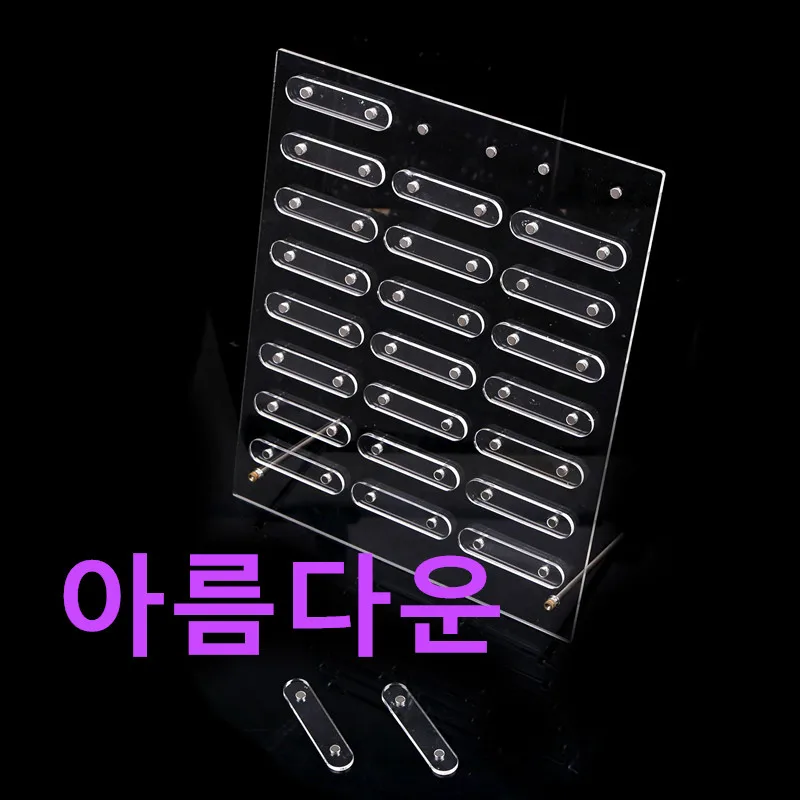 

Прозрачная акриловая Пыленепроницаемая подставка для демонстрации образцов, рамка для демонстрации гвоздей, акриловая магнитная панель д...