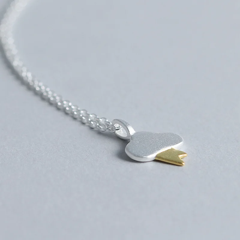 Женское ожерелье с подвеской ElfoPlataSi из настоящего серебра 925 пробы облаком и