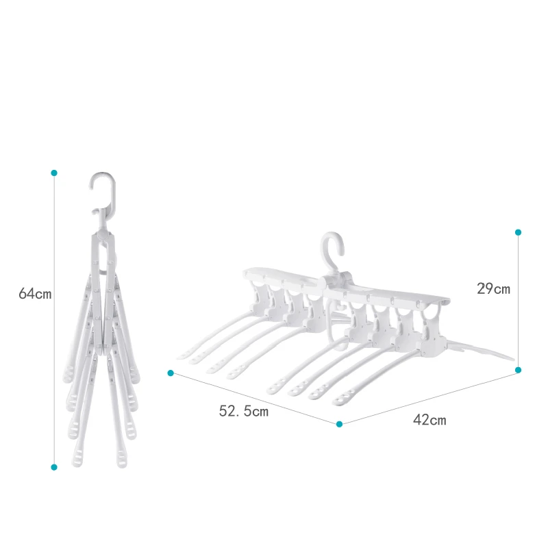 

1 Pcs Creative Practical Multi- functional Hanger Foldable Multi-layer Household Wardrobe Storage Assistant Space Saving Hanger