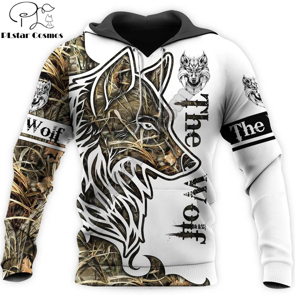 Фото Animal - Wolf Tatoo Мужская толстовка с 3D принтом, уличная одежда с животными, осенняя толстовка с капюшоном, унисекс, повседневная куртка, спортивные костюмы UU13 №4