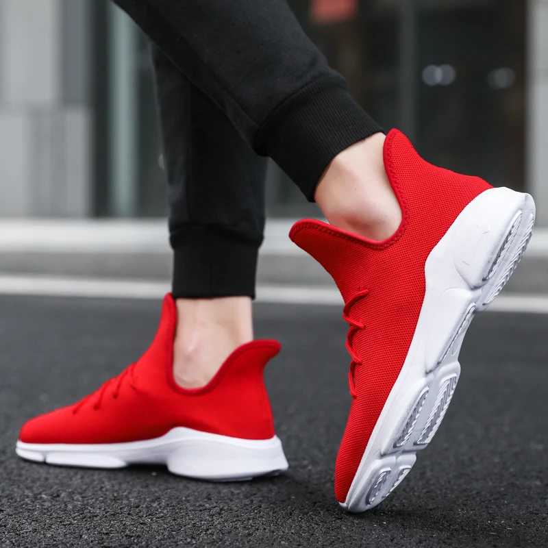 2020 New Mesh Sneakers Men Shoes sock trainers Hip Hop Casual Breathable Male Fashion Walking Footwear Comfortable | Обувь