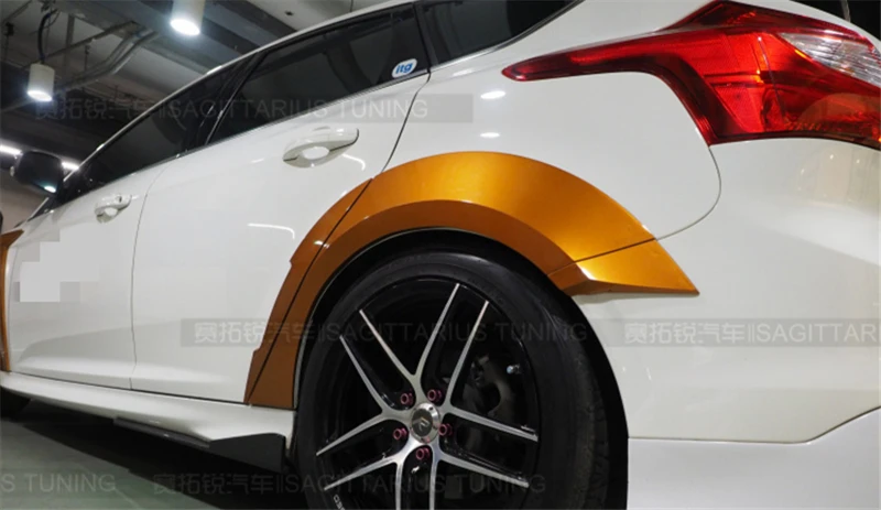 Подходит для Ford Focus, обвес, крыло, хэтчбек ST 2012 13 14 15 16 17 18 лет, Воздухозаборники, вентиляционная крышка, широкий корпус, аксессуары