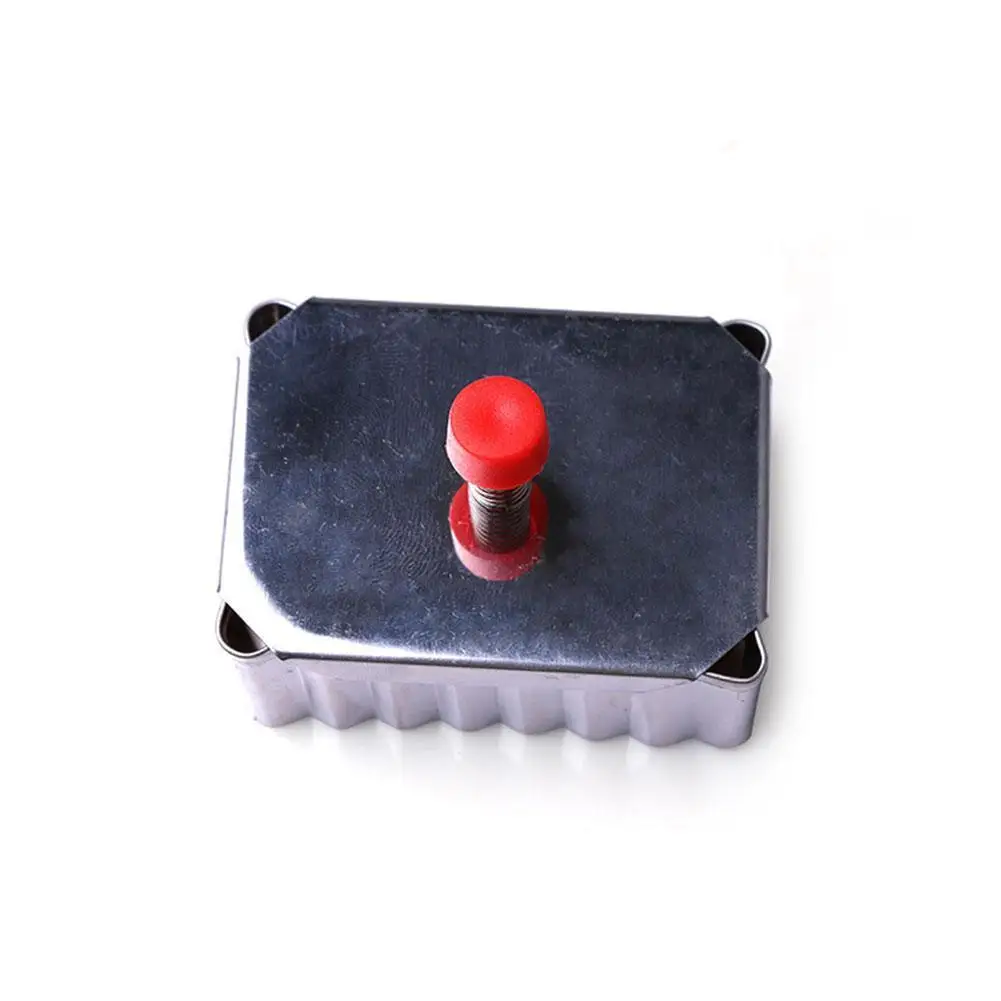 

1pc New Pastry Mould Fondant Pressed Cookie Mold Baking Cookie Press Biscuit Cutter Spring Mould Steel Tools Square B7X0