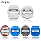 Автомобильный Стайлинг для Hyundai Solaris 2017 2018 2020, защитные наклейки на дверной замок, эмблемы, аксессуары, наклейка на чехол, 4 шт.