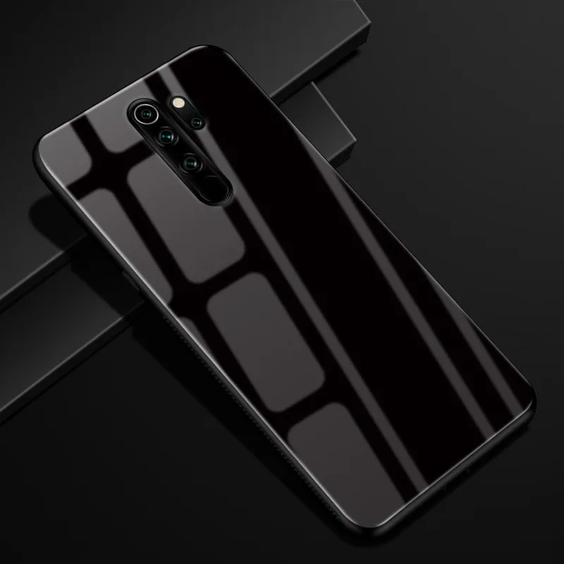 16 Для Xiaomi Redmi Note 8 Pro Чехол силиконовый бампер стекло жесткая задняя крышка для Redmi Note 8 чехол для телефона s Redmi Note8 Pro 8Pro Coque - Цвет: 16