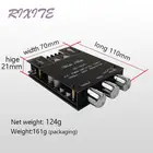 ZK-1002T Bluetooth 5,0 панель усилителя сабвуфера 2*100 Вт, 2,0 каналов, высокая мощность, Плата усилителя звука, стерео усилитель басов