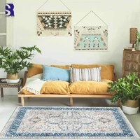 sunnyrain 1 piece fleece printed bohemia carpet and rug for living room area rugs bedroom kitchen rugs washable outdoor rug