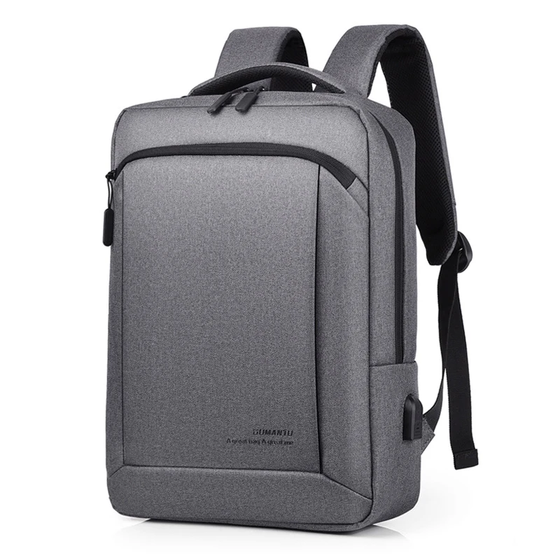 

15.6 Inch Laptop Men's Backpack Large Capacity USB Charge Oxford Men Back pack