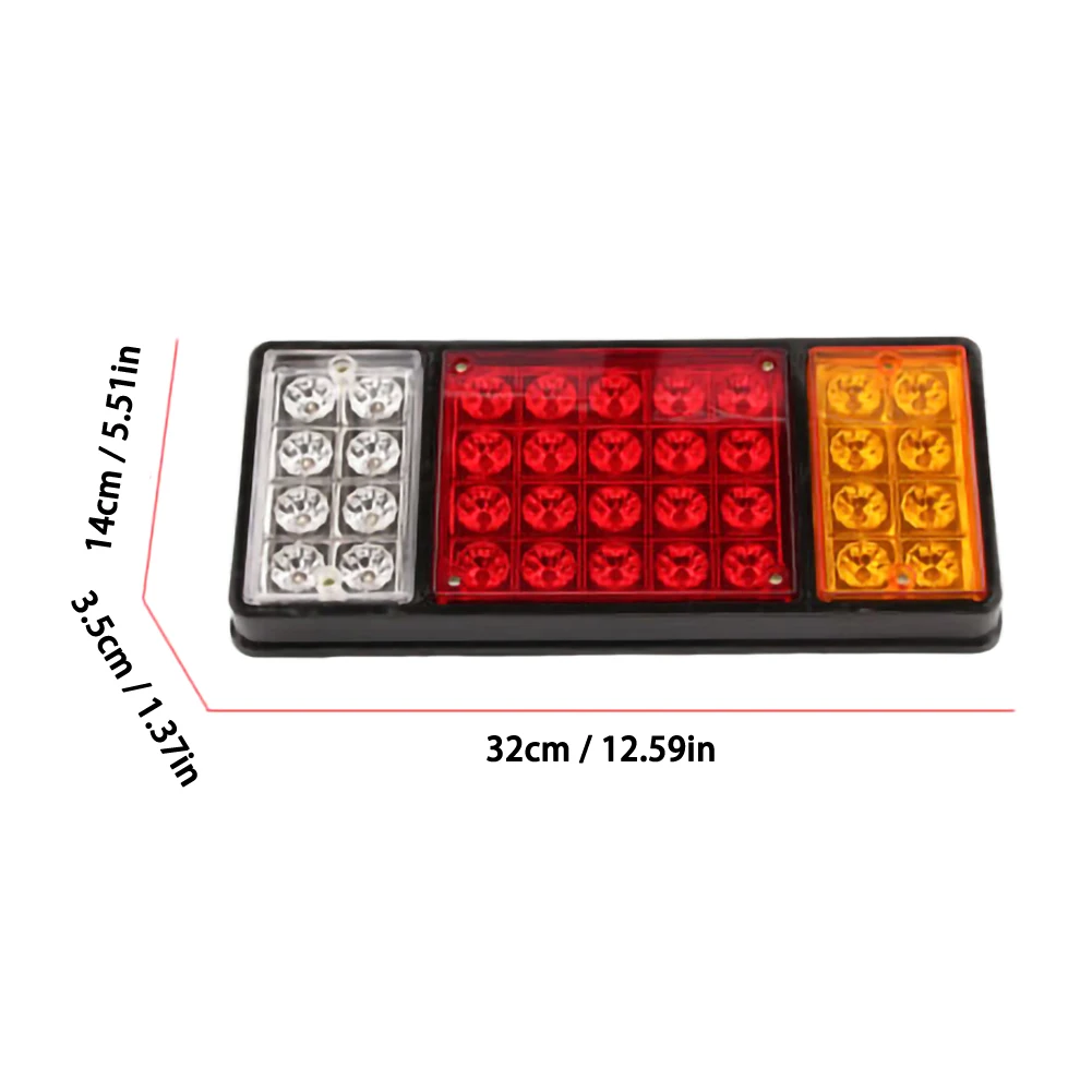 

New Waterproof Car 36 LED Tail Light Rear Lamps Pair Boat Trailer 12V Rear Parts For Trailer Truck Car Lights Car Accessories