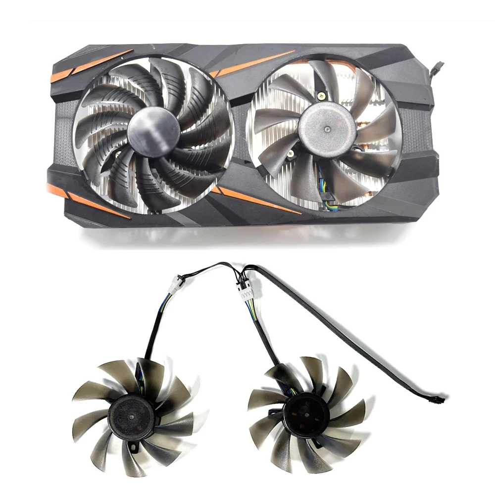 

Suitable for new Gigabyte Geforce GTX 1050 1050TI 1060 Radeon RX 570 580 470 cooling fan replacement T129215SU cooling fan 87 mm