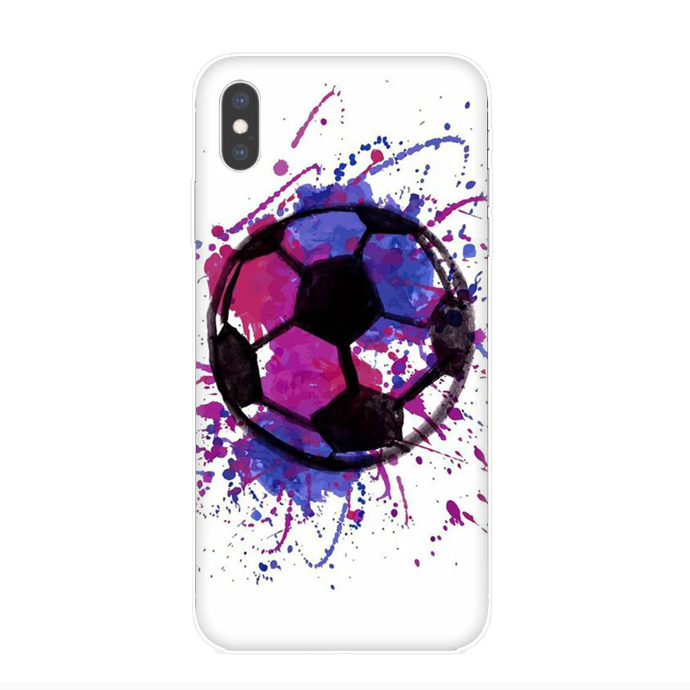 Жесткий чехол для телефона с изображением футбольного мяча iphone 5 5s SE 2020 5C 6 6s 7 8 Plus X