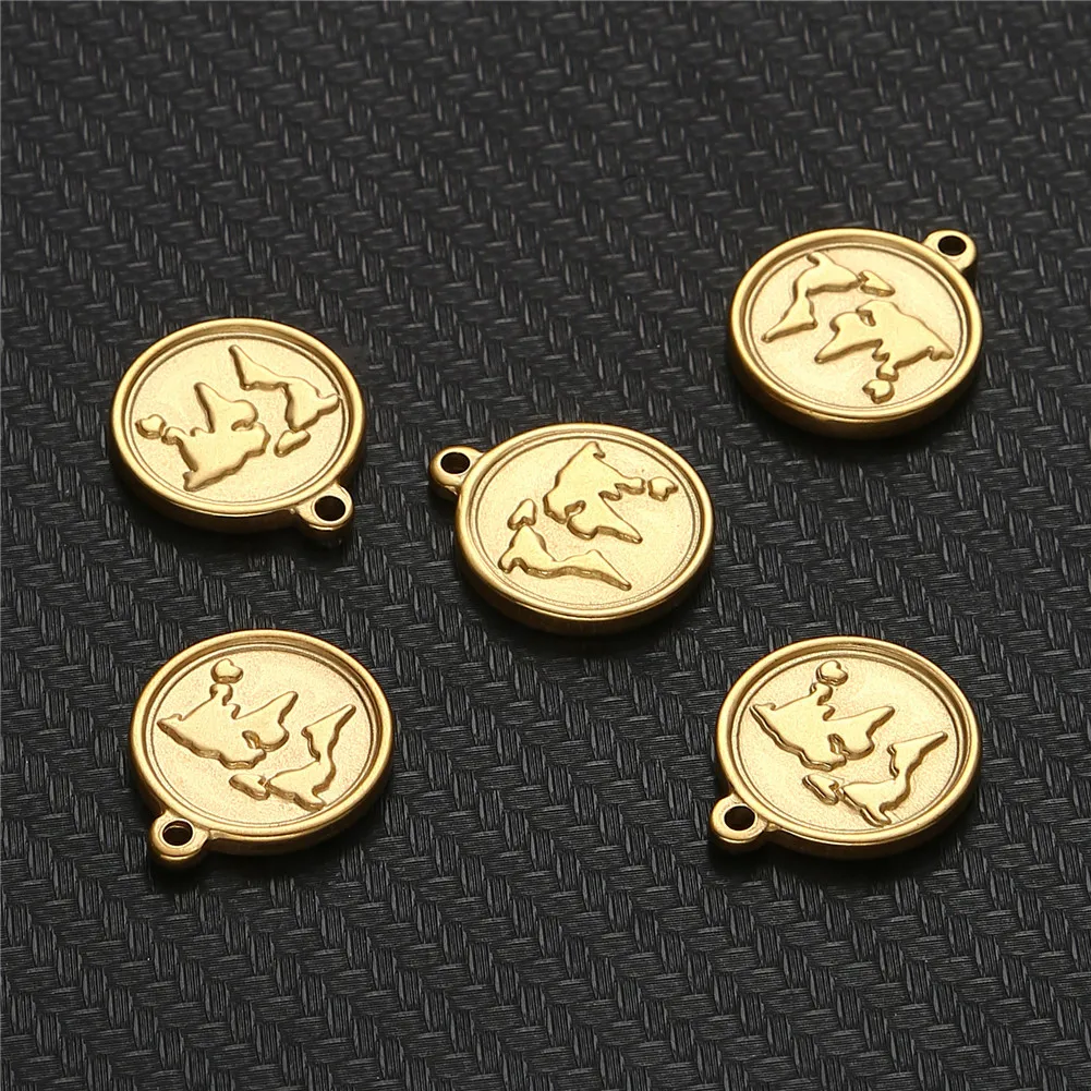 5 шт./лот подвеска шарик из нержавеющей стали кулон для изготовления ожерелья