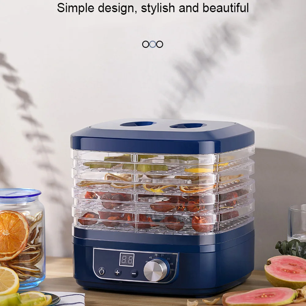 

220V Dried Fruit Vegetables Herb Meat Machine Household MINI Food Dehydrators Pet Meat Dehydrated 5 trays Snacks Air Dryer