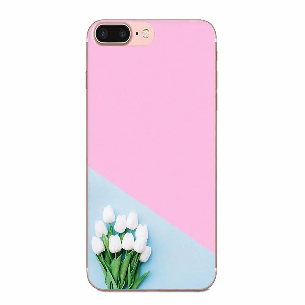 Тюльпанов мягкий для Xiaomi Redmi Note 2 3 3S 4 4A 4X5 5A 6 6A Pro Plus Мягкий индивидуальный рисунок |