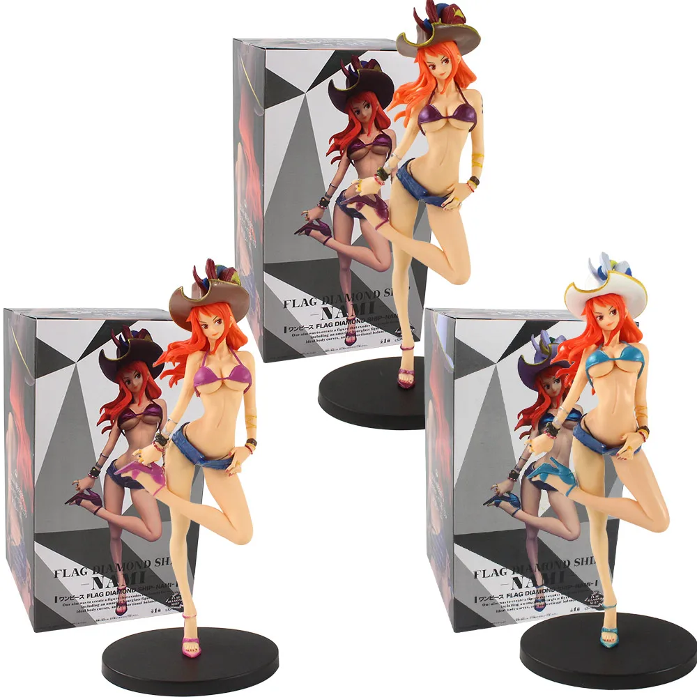 

Фигурки игрушек 25 см, флаг Nami, алмазный корабль Ver. Фигурки героев из ПВХ Nami, коллекционные игрушки, куклы