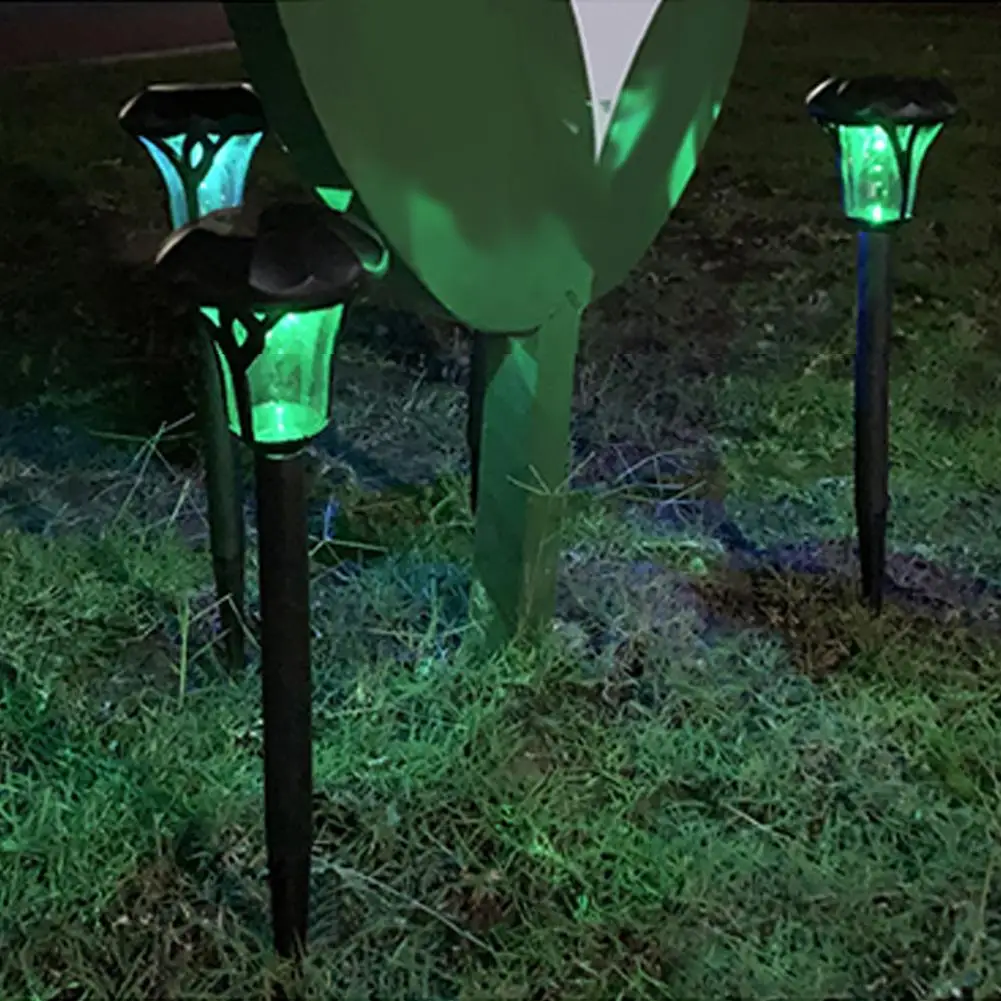 

10PCS 3.54*15.16in Solar Garden Lights Waterproof High Light Christmas Yard Decoration Lamp for Garden Courtyard