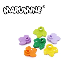 MARUMINE 100 шт. Тыква лист город стебель трава цветок 32607 часть классические Кирпичи Строительные блоки MOC обучающие игрушки