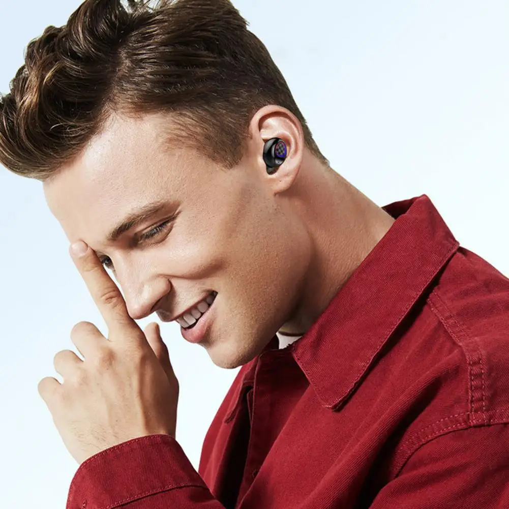 

V9 TWS Wireless Bluetooth Earphones Headphones With Mini Power Bank Sport Headset HiFi 9D Stereo Music Earphones for All Phone