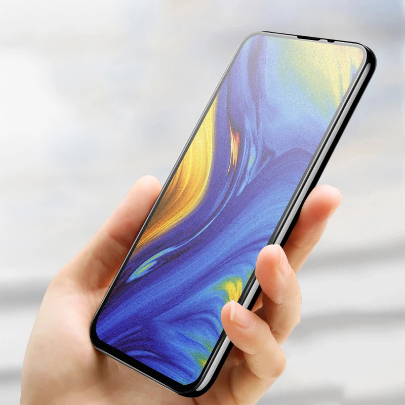 Полностью покрытое матовым закаленным стеклом для Xiaomi Mi A3 Lite матовая Защитная