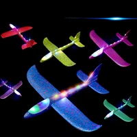 foam hand throw airplane 10pcslot 48 cm epp launch fly glider planes model aircraft outdoor fun toys for children party game