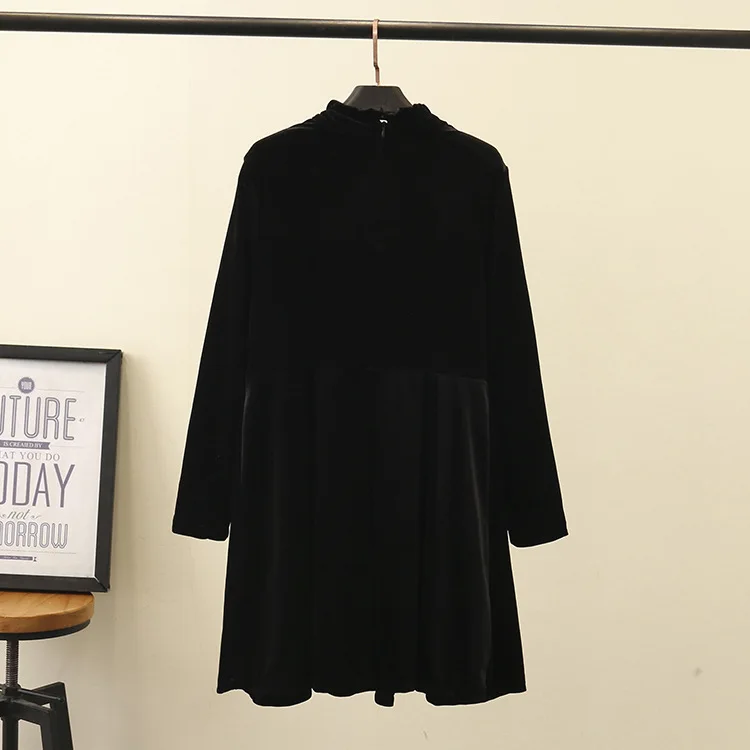 Бархатные платья больших размеров для женщин модное и повседневное