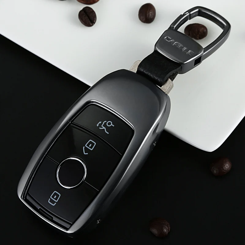 black 1pcs Ключ чехол для Mercedes gle w167 gle Mercedes W213 G W463 Mercedes w177 w205 amg S W222 аксессуары - Название цвета: black 1pcs