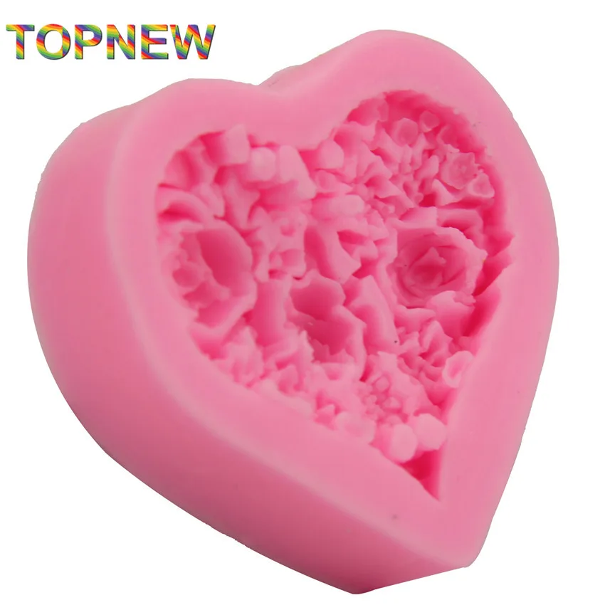 Силиконовая форма сделай сам в форме сердца для торта шоколада инструменты мыла