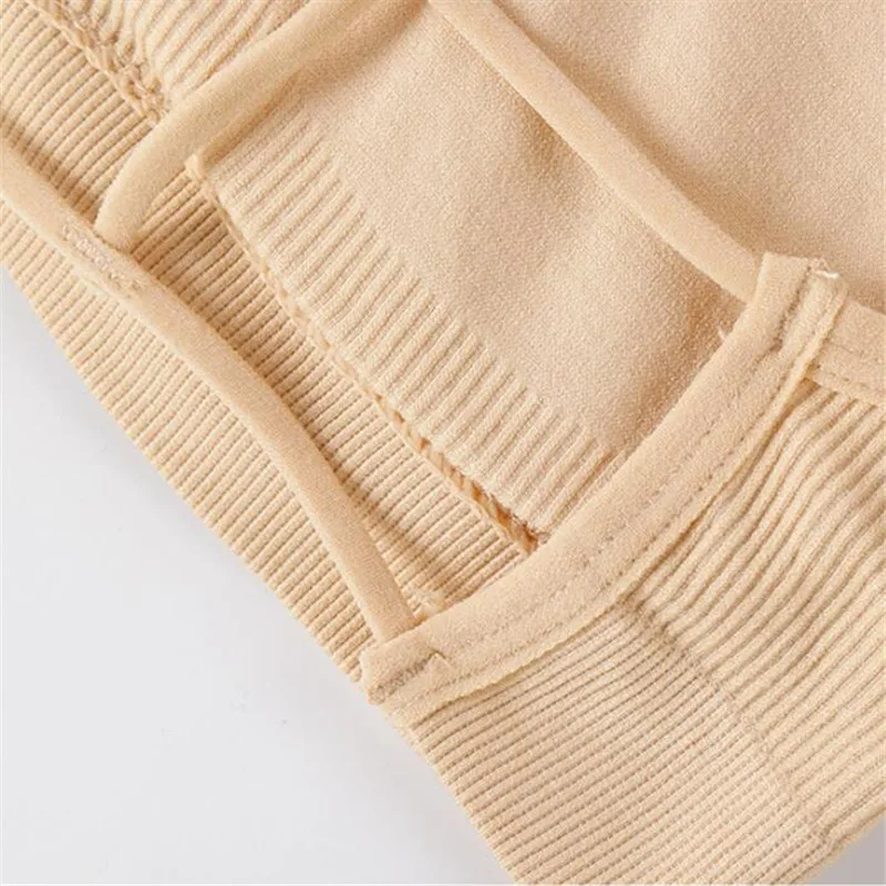 

Wokeayer Bralette Fitness Lace Thin Shoulder Strap Underwear Women Anti-light Shockproof Push Up Bra