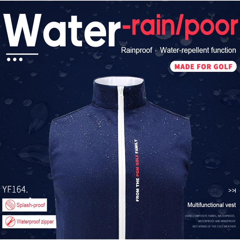 1 шт. жилет для гольфа PGM одежда мужской осенне зимний терможилет ветрозащитная