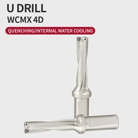 1pcs u drill wc indexable 4d drill bit c20 c25 c20 4d15 63wc03 wc05 wc04 wc06 wc08 cnc 13mm 40mm high quality drilling