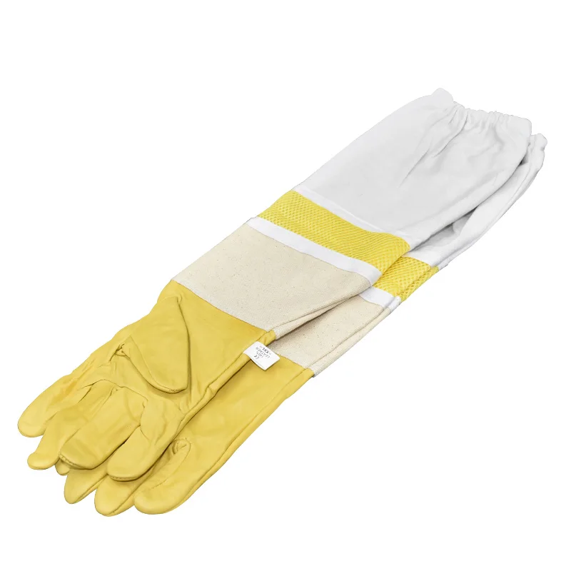 Перчатки для пчеловодства защитные рукава проветриваемые профессиональные