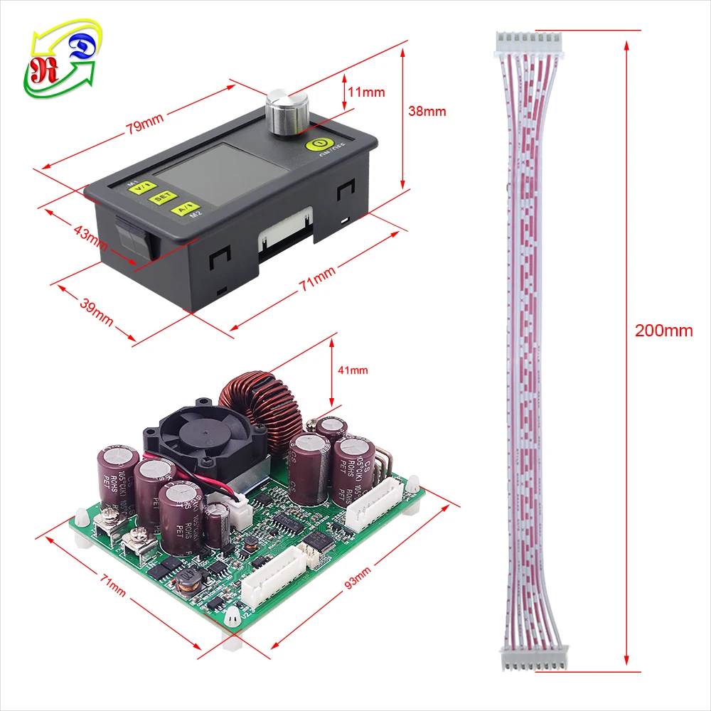 DPS5020 50 в 20A Постоянное Напряжение Ток dc-dc понижающий Коммуникационный источник