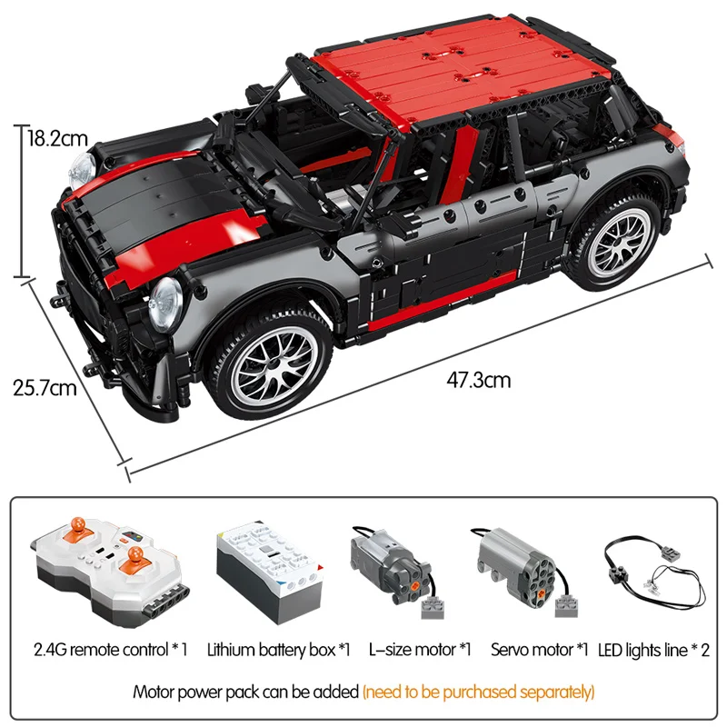 

1923pcs City Remote Control Sports Car Building Blocks Creator RC/non-RC Racing Vehicles MOC Model Bricks Toys Gifts