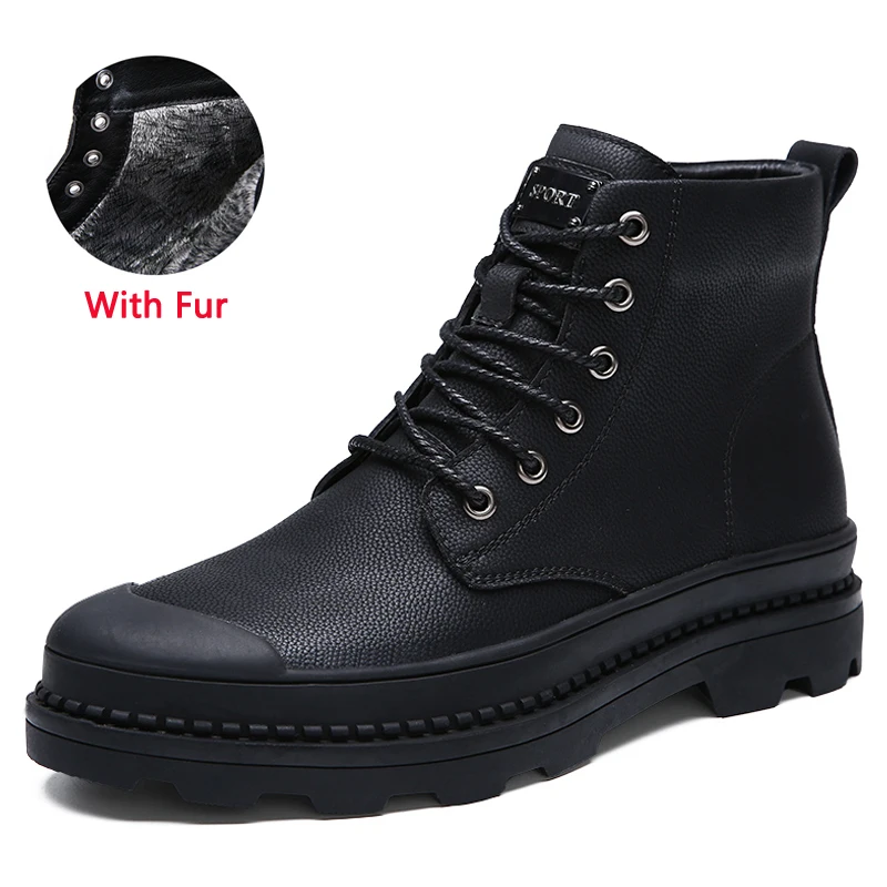 JUNJARM/мужские мотоциклетные ботинки из натуральной кожи Мужская зимняя обувь