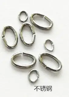 Соединительное кольцо из нержавеющей стали для поделок 100 шт. золото розовое