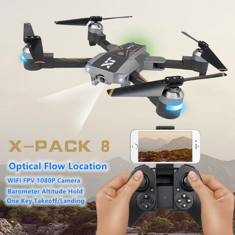 Оптический датчик движения жестов Радиоуправляемый Дрон 1080P HD камера WIFI FPV