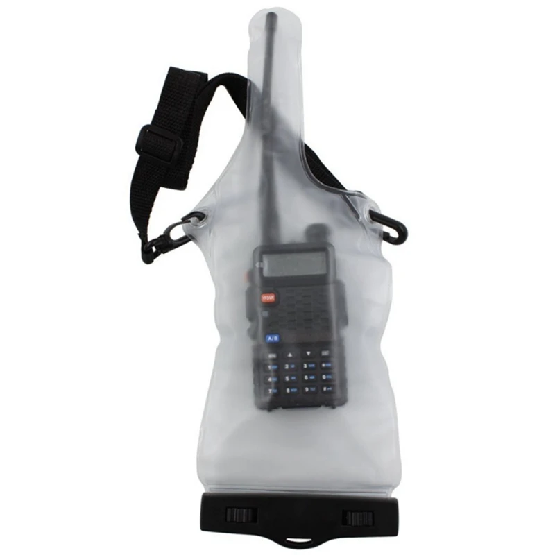 

Portable PVC Waterproof Bag Case For Walkie Talkie Two-Way Radios Full Protector Cover Holder Pouch With Lanyard For Hunting