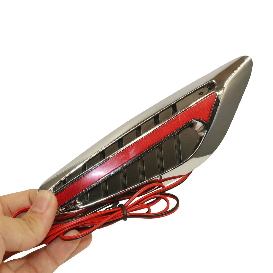 

2Pcs Car Steering auto led light turn signals Fender Side Lamp Turn Signal Light Blade Shape Side Lights Marker