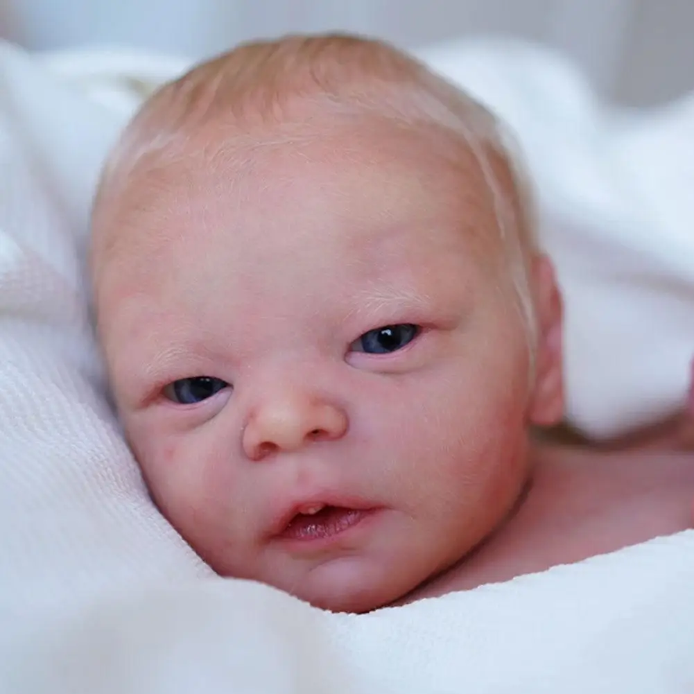 

NPK 17inch Reborn Doll Kit Darren Sleeping & Awake Lifelike Soft Fresh Color Support Dropshipping Christmas Gifts