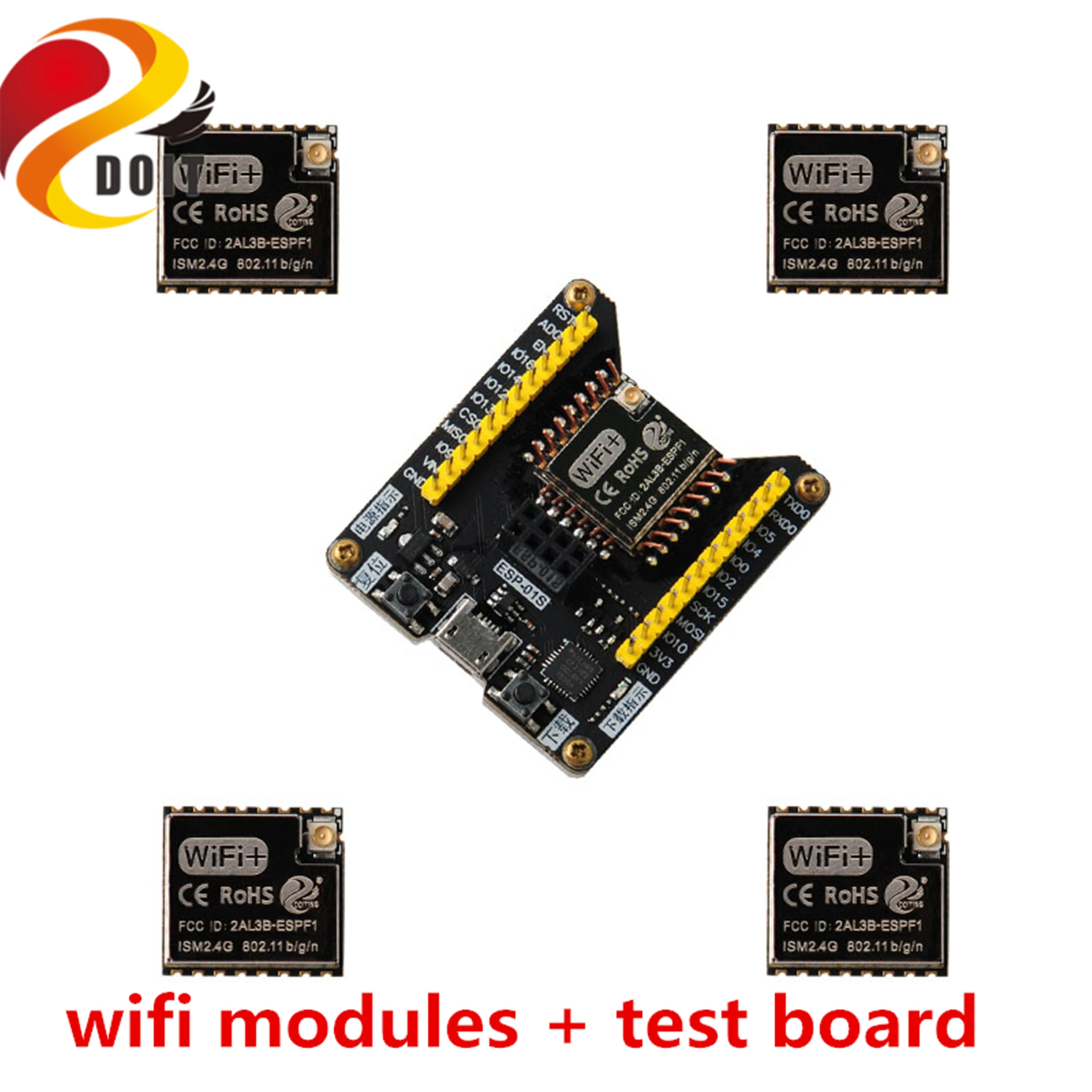 SZDOIT ESP F1 беспроводной WiFi модуль ESP8266 Серийный порт с тестовым прибором горящая