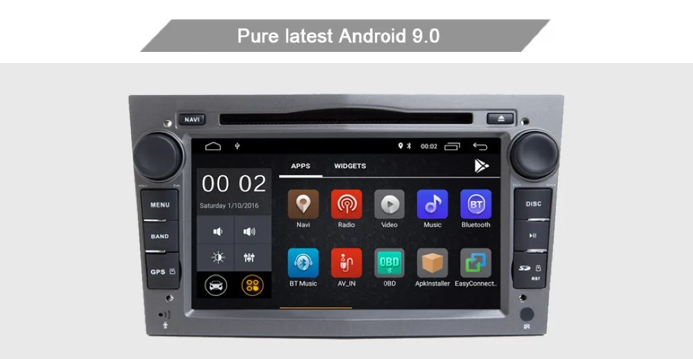 Android 9,0 Автомобильный мультимедийный плеер для Opel Astra h Vectra Antara Zafira Corsa Радио dvd gps Wifi USB SD управление рулевым колесом