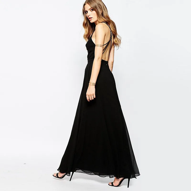 Халат с глубоким v-образным вырезом черная сексуальная женская одежда длинное