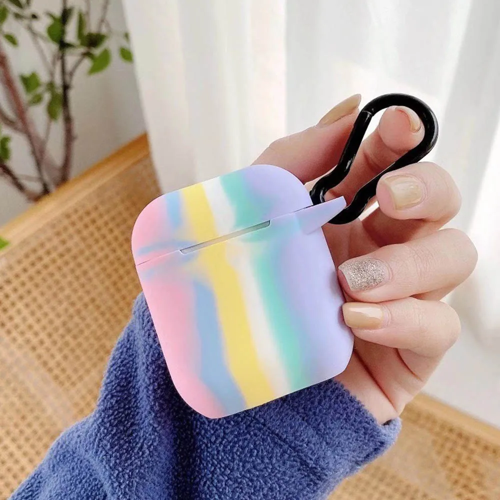 Мягкий силиконовый чехол для Apple Airpods 1/2 защитный беспроводных Bluetooth наушников