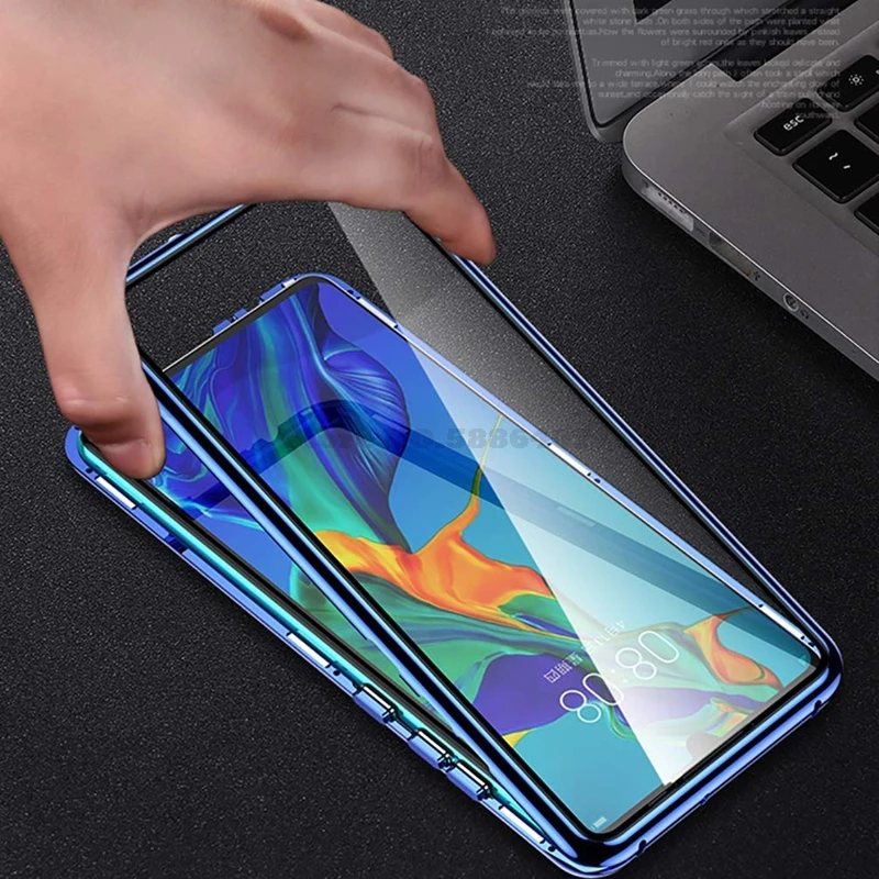 Магнитный стеклянный чехол 360 для Huawei P40 P30 Lite Pro P20 E Mate 20 30 Honor 9X 8X телефона|Бамперы| |